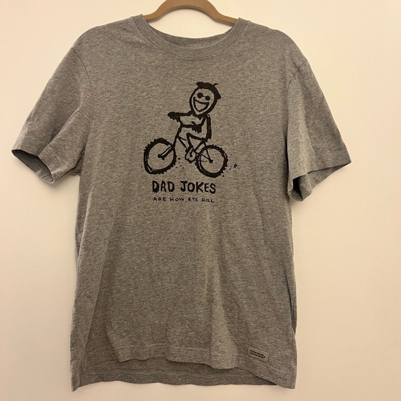 Life Is Good Other - Life Is Good Gray Motivational T-Shirt